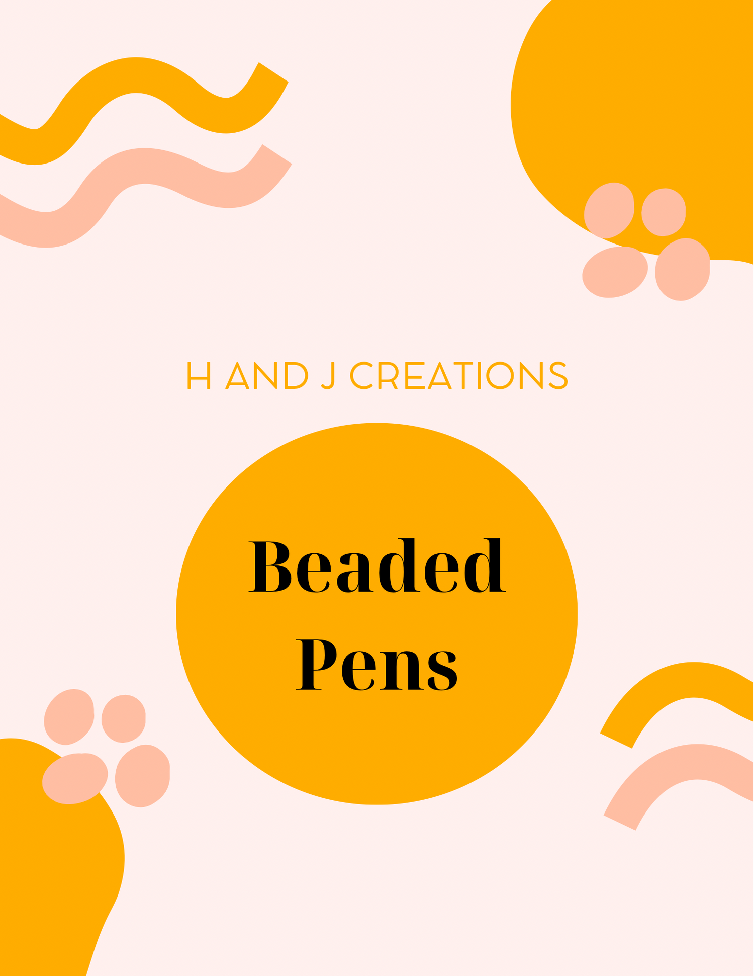 Beaded pens